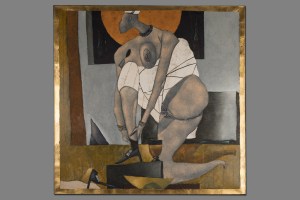 Verführung- Frau bei Toilette